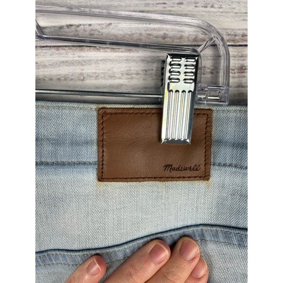 Madewell 9” Mid Rise Skinny Crop Jeans 32 Light Wash Stretch Soft Basic Normcore - Picture 7 of 11